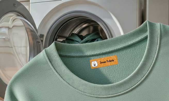 Hoodie in washing machine