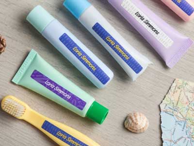 Tiny Name Label Stickers