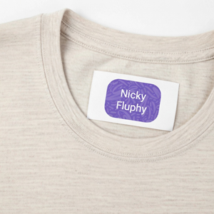 Peel & Stick Clothing Labels